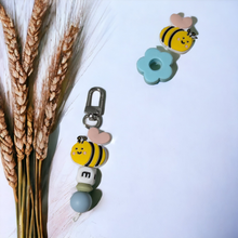 Load image into Gallery viewer, Initials Charm/ Zipper Pull - Bees
