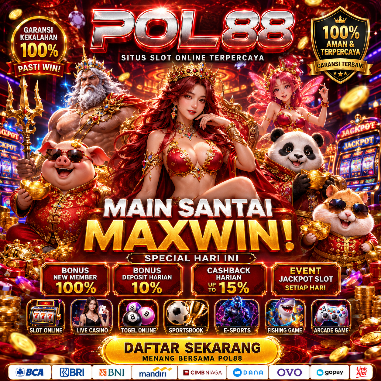 POL88 > Link Bandar Situs Slot Toto Terpercaya Pasti Gacor Hari Ini